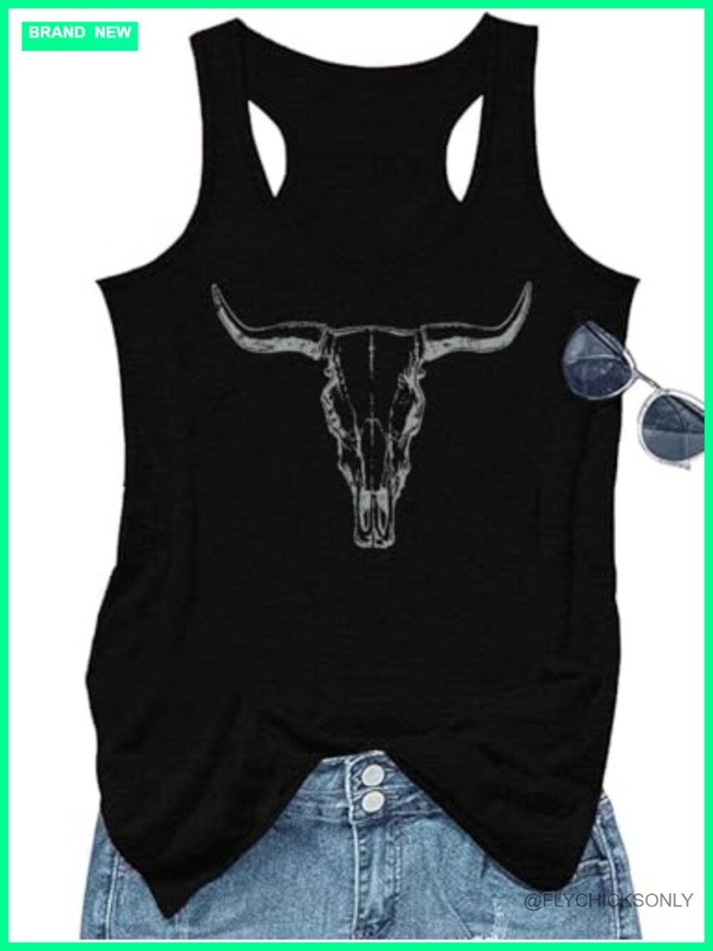 Tropical Printed Racerback Tank Top Sleeveless Vest Summer Beach Casual